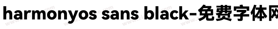 harmonyos sans black字体转换